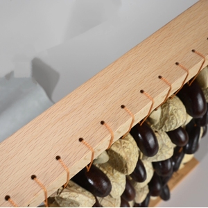 Carillon éolien en coquillages naturels avec cadre en bois, à poser sur table, pour la décoration de salles de classe de maternelle, vente en gros - Product Image 3