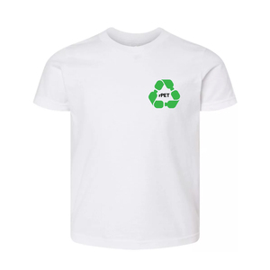 Stampa personalizzata Eco Friend maglietta bianca 100% RPET Repreve in poliestere riciclato 160GSM abbigliamento a maniche corte - Product Image 1