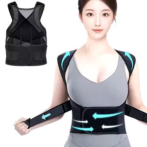 Sabuk pembenah punggung, kualitas tinggi dapat diatur untuk meredakan sakit punggung nyaman bernapas duduk penyangga postur - Product Image 2