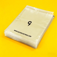 Sacs d'emballage pour vêtements biodégradables PLA PBAT, sacs à glissière personnalisés certifiés GRS, emballage de colis, vêtements, imperméables, logo