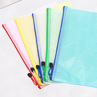 Bolsa organizadora transparente de PVC para documentos, bolsa de sobre con cremallera, carpeta de archivos, con bloqueo, B5, B4, A4, A5, A6