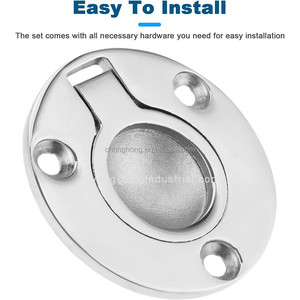 Accessori Nautici: Anello di Sollevamento a Scomparsa <span class=keywords><strong>per</strong></span> Coperta, Anello di Sollevamento <span class=keywords><strong>per</strong></span> Boccaporto, Accessori <span class=keywords><strong>per</strong></span> Yacht, Anello <span class=keywords><strong>per</strong></span> Boccaporto, Lucidato a Specchio, Chiusura Rotonda <span class=keywords><strong>per</strong></span> Pavimento - Product Image 5