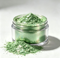 Poudre de Pigment Métallique Holographique Vert Herbe GUANZUN 5-100 Microns, Échantillon Gratuit 1g, Encre pour Impression Tampographique et Arts Graphiques