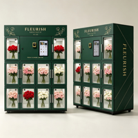 Distributeur automatique de fleurs en acier inoxydable JOYVEND, direct usine, casiers réglables, anti-buée, chauffant, certifié CE, personnalisable, basé sur le cloud, offre spéciale