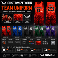 Tenues de Basketball Personnalisées Pro-Cut – Kits Imprimés par Transfert Thermique 100% Polyester Respirant à Motif Diamant pour Équipes Scolaires