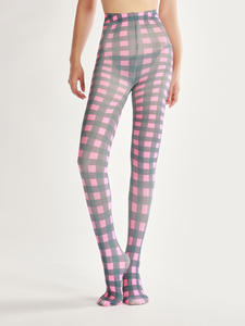 Pantis estampados personalizados para mujer, medias con letras de diseñador, de alta calidad - Product Image 5