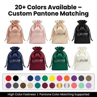 Sac en satin personnalisé avec cordon de serrage pour emballage de produits de soin et de toilette, sac cadeau en polyester satiné effet soie, petit et grand format, MOQ 100 pièces