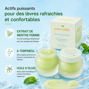 Private Label Custom Formula Natural Lip Care Hydrating Smooth Refreshing Comfort Repairing Dry Cracked Mint Cooling Lip Mask - Product Image 2