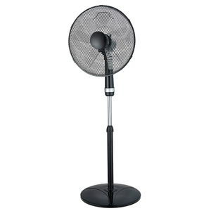 16 pulgadas 3pp cuchillas indio moderno ac dc silencioso jaula de plástico ventilador de pie con 4 agujeros redondo base - Product Image 2