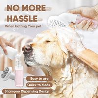 Brosse de bain et de massage en silicone pour animaux de compagnie, accessoires de toilettage pour chiens et chats