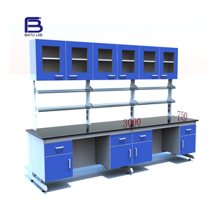 Tường bên phòng thí nghiệm bảng bàn làm việc kháng hóa chất phòng thí nghiệm hàng đầu làm việc băng ghế dự bị đồ nội thất sinh học bàn làm việc băng ghế dự bị - Product Image 1