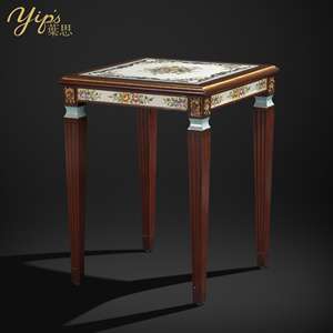 Mesa de Consola de la Serie Americana Yips LD-1906-1839, Madera Maciza Tallada, Pintada a Mano con Diseño Floral, para Sala de Estar, Comedor o Dormitorio - Product Image 2