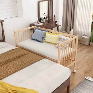 6 in 1 Multi-Function <b>Convertible</b> Solid Wood Baby Crib & <b>Cot</b> with Modern Design for Hospital Living Room & Hotel Use - Product Image 3