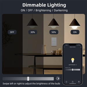 <span class=keywords><strong>Interrupteur</strong></span> intelligent WiFi LangYeao Tuya US avec <span class=keywords><strong>variateur</strong></span> de lumière, panneau tactile en verre coulissant, 150W LED, compatible avec Alexa, Google Home, Yandex Alice, minuterie - Product Image 3