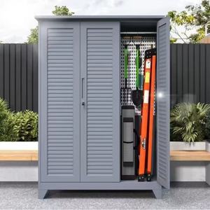 Outdoor <b>Storage</b> <b>Cabinet</b> Steel Rectangle Multifunctional <b>Tools</b> <b>Cabinet</b> For Garden Workshop Balcony Camping Equipment - Product Image 1