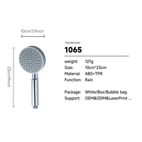Ensemble de douche à main haute pression avec filtre, en acier inoxydable chromé, support mural réglable et tuyau flexible pour salle de bain