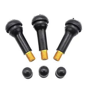 Tr414 Tyre Nozzle Tubeless Tire Valve Tubeless Rubber Aluminium Alloy TR414 Tyre Nozzle Tire Valve