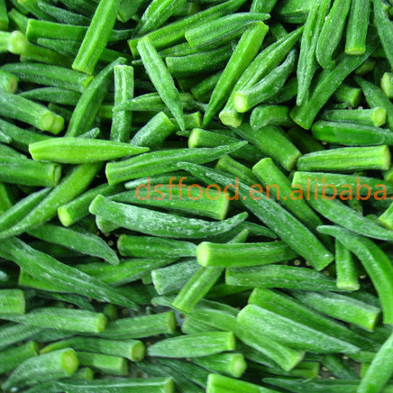 Frozen Products Whole Cut Slice Supply BRC Certified IQF Frozen Vegetable Okra