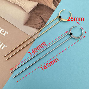 Jepit Rambut Besar 16cm, Jepit Rambut Trendi Mutiara Bulan, Aksesoris Hanfu Bunga Retro, Jepit Rambut Bentuk U Cina untuk Anak Perempuan - Product Image 6