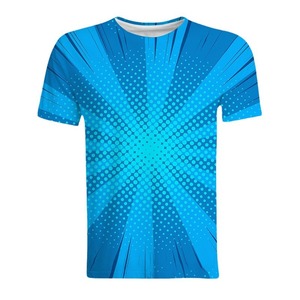 Men's 3D Printed T-<b>Shirt</b> Short Sleeve Regular Fit Breathable <b>100</b>% <b>Polyester</b> Knitted Summer Casual Top Pattern Digital Print - Product Image 5