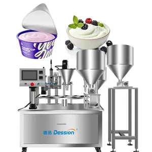 Industria alimentaria Yogurt Helado Taza de leche Máquina de llenado automático Bebida Taza de líquido Máquina de envasado de llenado