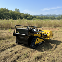 Machine à chenilles télécommandée diesel de 80-100 cm pour le défrichement et l'entretien des terrains
