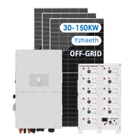 Système d'énergie solaire complet pour la maison avec batterie de 50 kWh, panneau solaire de 50 kW, kit d'alimentation hybride hors réseau de 30 kW, système solaire de 100 kW