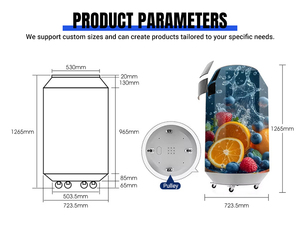 Écran LED cylindrique <span class=keywords><strong>extérieur</strong></span> pour publicité animée, haute luminosité, étanche IP65, grand angle de vision - Product Image 5