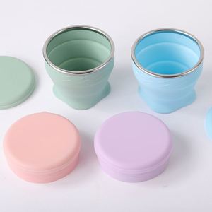 Recommend Silicone Collapsible TravelCup -Collapsible Water <b>Cup</b>- Foldable Drinking <b>Cup</b> - for Travel, <b>Camping</b>, Outdoor Sports - Product Image 5
