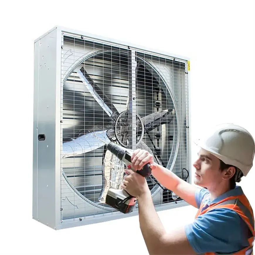 Commercio all'ingrosso del bestiame del tetto di ventilazione centrifuga Pull di spinta a parete otturatore di scarico industriale del pollame ventilatore di ventilazione