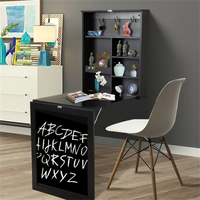 Table murale pliable suspendue moderne, bureau Simple, table à manger pliable en bois, rangement, bureau d'ordinateur