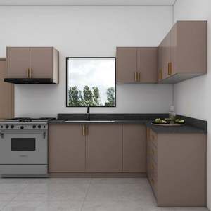 Muebles de Cocina Modulares de Madera Contrachapada para Apartamentos Pequeños, Diseño Moderno, Juego Completo de Muebles para el Hogar, Hecho en China - Product Image 1