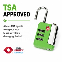 Cadenas à combinaison TSA pour voyage en extérieur, code à 3 chiffres, étanche, en alliage de zinc, pour sac de camping, valise, armoire de rangement, casier