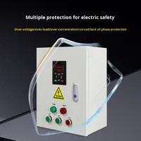 Armoire de commande de variateur de fréquence monophasé/triphasé pour pompe à air industriel 7,5 kW, alimentation en eau à pression constante, démarreur progressif