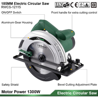 Scie circulaire électrique filaire 1300W 185mm, outil professionnel portable pour la coupe du bois, outils électriques pour le travail du bois