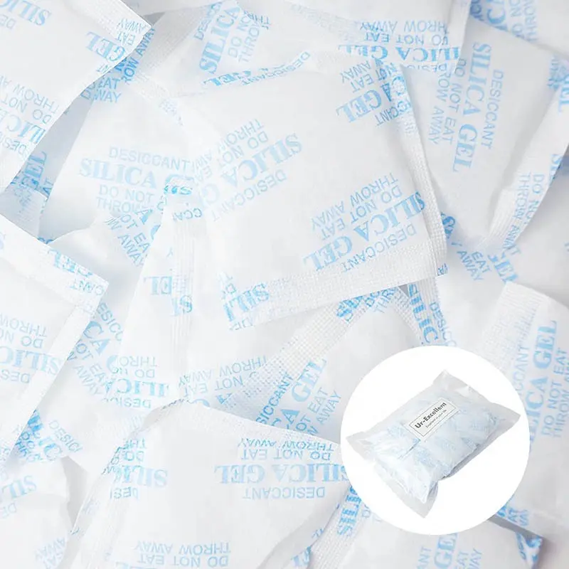 silica gel desiccant bead bag 0.5g 1g 2g 5g Manufacturer Price white bead moisture absorber flower drying Packets For Food Grade