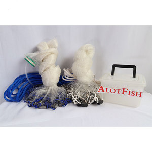 0.75lb 6ft 3/8 "chì Bob Nylon mono câu cá đúc Net ném lưới đánh cá tôm đúc Net - Product Image 6