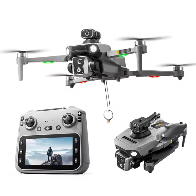 K19 MAX 4K Dual Camera 4.5 Inch Screen 360 Obstacle Avoidance One-click Airdrops 20 Minutes 1200M Flight RC Quadcopter App