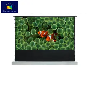 XY fernbedienung 120 zoll Floor Rising Electric Ambient Light Rejecting Projection Screen für Ultra Short Throw 4K 3D Projector