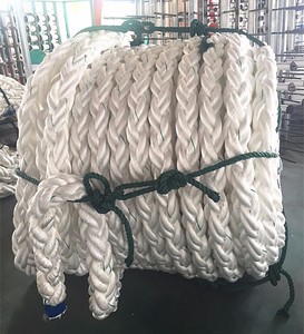 All'ingrosso corda multifilamento in fibra di Nylon a 8 fili (poliammide) 56mm resistente ai raggi UV grandi navi <span class=keywords><strong>ormeggio</strong></span> traino forniture Marine - Product Image 1