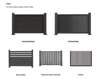 Clôture en aluminium à lamelles pour jardin, cour arrière, sécurité résidentielle, extérieur, de haute qualité, moderne, facile à assembler, modulaire