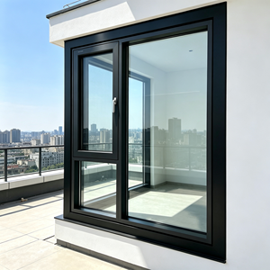 Fenêtre à battant minimaliste sans cadre Deioux, profil en aluminium, double vitrage, verre trempé, insonorisée, écoénergétique - Product Image 1