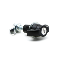 Capuchon de compression noir en alliage de zinc, 10 pièces, verrouillage pour voiture