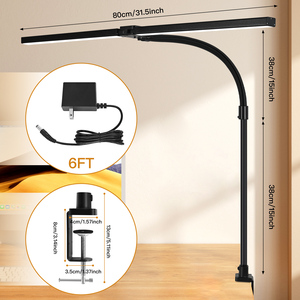 Lámpara de Escritorio Flexible con Cuello de Cisne para Salón de Belleza de Uñas, Lámpara de Escritorio USB con Luz Diurna para Manicura - Product Image 5