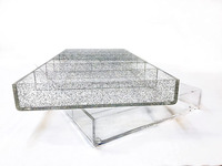 Mingshj 6 fentes plateau acrylique transparent caisse farce argent organisateur vitrine