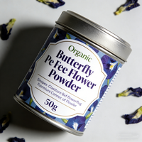 Poudre de fleur de pois papillon biologique en vrac, marque privée, 450 mailles, poudre de matcha bleue