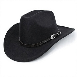 Sombrero Fedora Vaquero Unisex con Ala Enrollable y Cinturón con Hebilla, Proveedor al por Mayor - Product Image 1