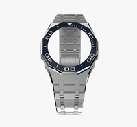 Kit de modification de bracelet en caoutchouc et de modification métallique pour montre G-Shock GA2100, lunette en céramique de luxe, boîtier de montre pour Casio G-Shock GA 2100 Mod