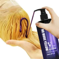 Yedda Anti-Brassy Paars Blauw Haar Shampoo, private Label Paars Toning Shampoo Voor Blonde En Zilver Haar Fading Behandeling