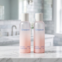 Boîtes d'emballage luxueuses pour flacons de lotion de 500 ml avec pompe pulvérisatrice, couleur argent rose, plastique PETG pour huile corporelle et shampoing
